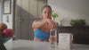 Stacked Fitness Hydration brand video featuring TONE creatine + electrolyte stick packs